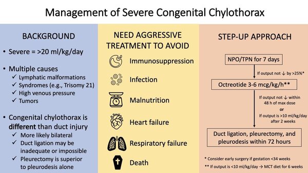 Severe congenital chlyothorax